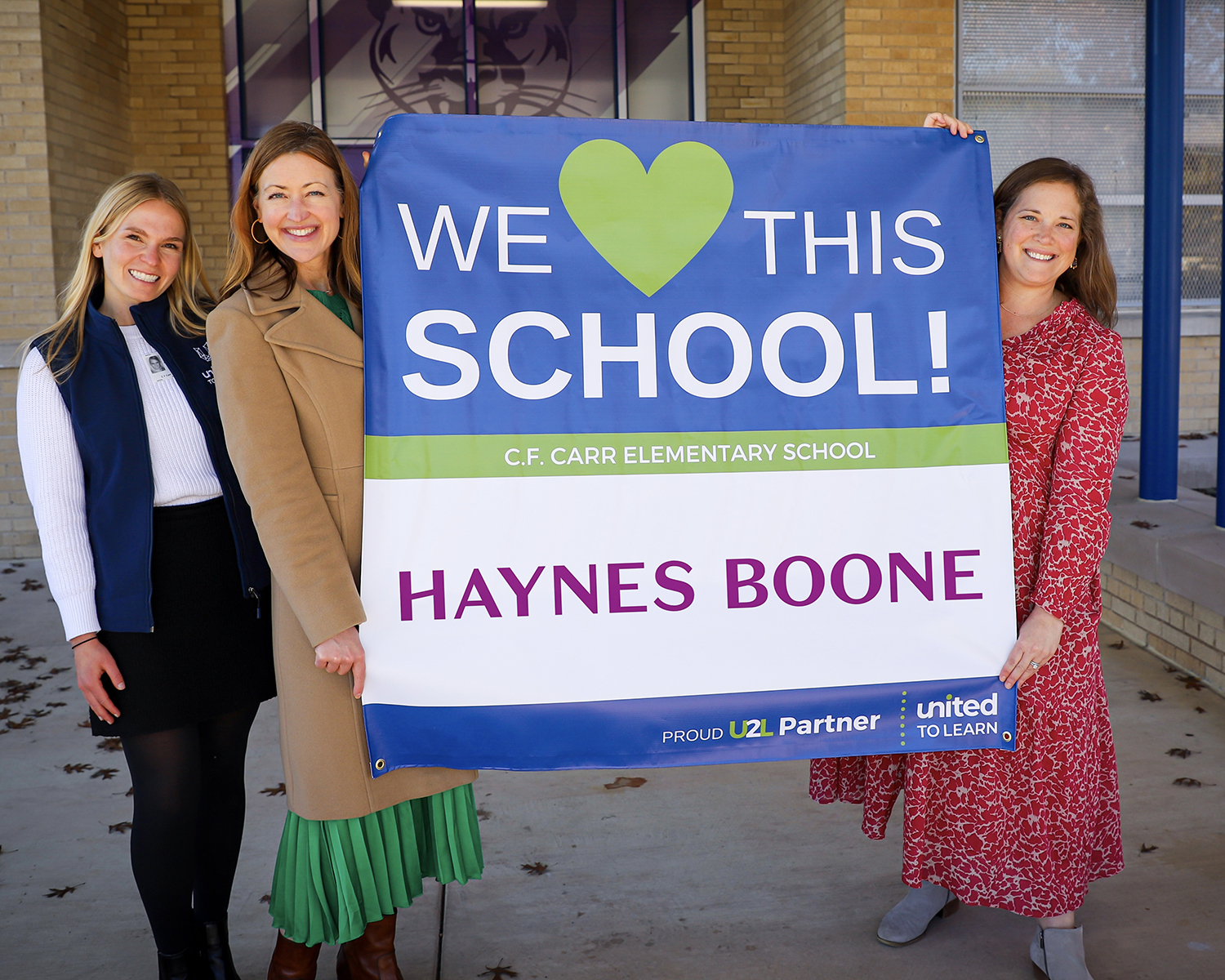 Haynes Boone Sponsorship sign